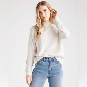 Quince 100% Organic Cotton Mockneck Sweater